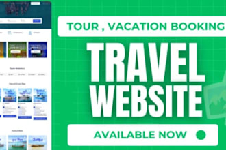 build a travel agency website, marketing agency website, tour booking website