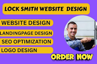 locksmith website design locksmith landing page design website redesign