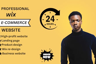 design a high converting wix landing page product page wix ecommerce site