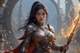 draw your dnd character art, fantasy concept art