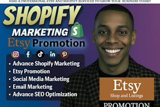 promote shopify store etsy SEO etsy shop promotion shopify marketing boost sales