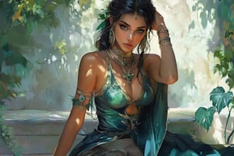 draw high quality character illustration