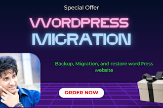 do wordpress website migration and backup