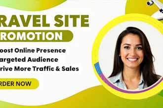 do organic travel site promotion airbnb listing marketing, hotel booking