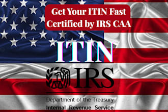 help you apply for your irs itin form w7 fast and accurately  message me fir