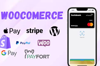 setup integrate stripe paypal payfort apple pay gpay on your woocommerce site
