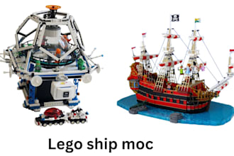 do 3d lego model, lego set, minifigure, toy, lego technic, lego car, manual, moc