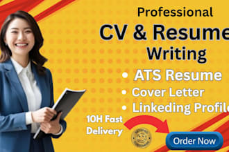 write resume, cv writing, cover letter, linkedin profile optimize