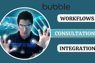 a responsive bubble web app, bubble io mobile app mvp and bubble io website