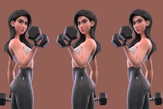 sculpt 3d character modeling stylized animation cartoon game ready character nft