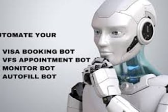 develop booking bot, bls appointment bot, vfs appointment bot, booking bot