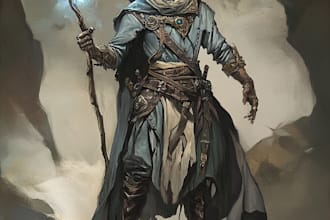 make amazing d and d character for you