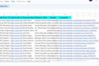 do linkedin recruiting, sourcing and list building