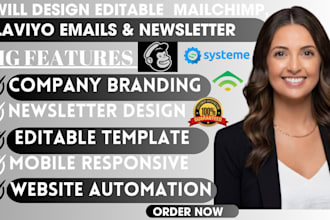 create automated email sequences using mailchimp, klaviyo, or activecampaign