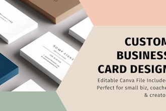 design a clean, modern business card