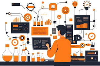 design flat vector illustrations for websites and apps