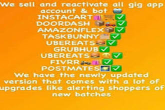 do instacart bot, doordash bot, spark bot uber eat bot, order grabber bot
