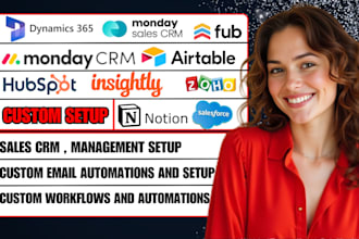 setup hubspot crm pipedrive microsoft dynamics zoho crm airtable salesforce