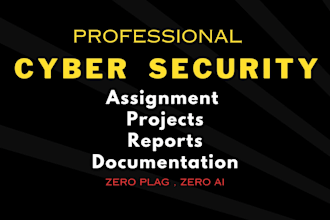 do cybersecurity, cloud computing, vulnerability, cryptography assignments