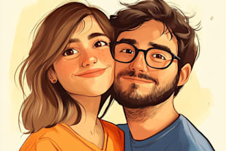 create a beautiful couple portrait