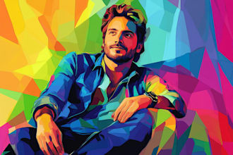 draw an awesome wpap pop art portrait style