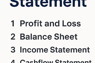 bookkeeping, financial statement, profit and loss, balance sheet, cash flow