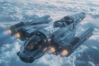make high quality space art and futuristic space scenes