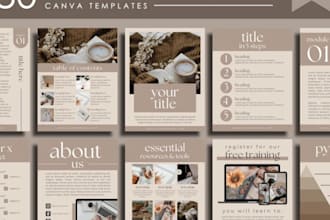create stunning canva workbook designs, templates, and ebooks