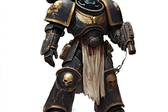 make a warhammer 40k character art