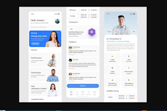 doctor appointment app, health management app, insurance and billing app