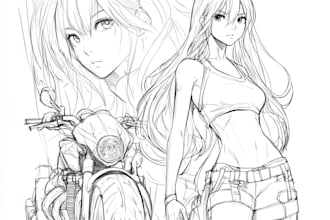 draw sketch anime manga character