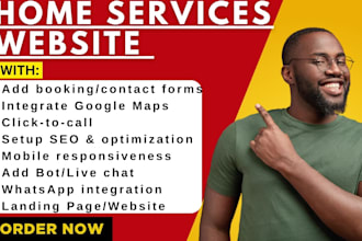 design, redesign locksmith garagedooor handyman home security wordpress website