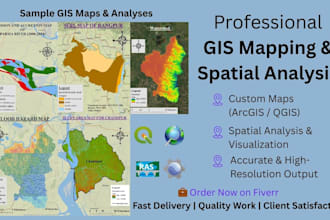 create high quality gis mapping and spatial data analysis, qgis, arcgis expert