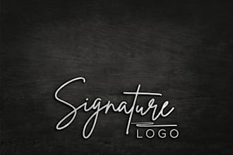 do classy signature logo for your name or business
