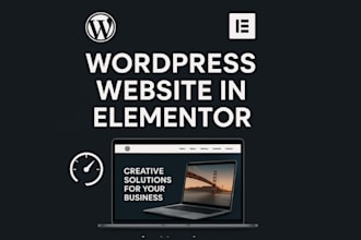 design a professional wordpress business, portfolio, website with elementor