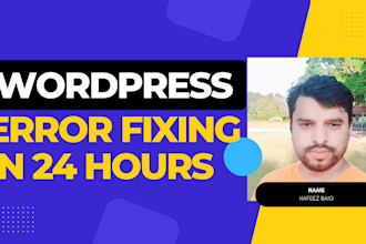 fix wordpress issues errors or problems quickly