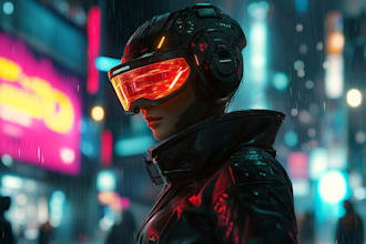 create fantasy, sci fi, character with hyperrealistic style