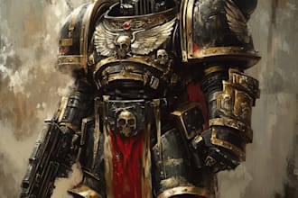 draw your star wars, warhammer 40k or character
