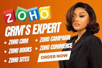 zoho CRM campaigns zoho sites commerce zoho form landing page zoho books creator