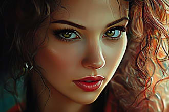 do renaissance art oil painting digital portrait