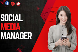 be social media manager, facebook, instagram, pinterest content creator