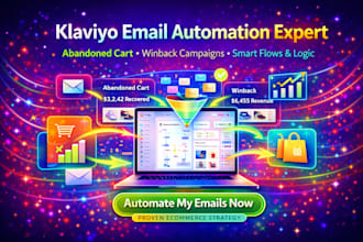 klaviyo email marketing automation flows abandoned cart winback campaigns logic