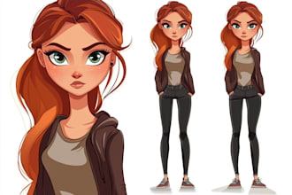 create cartoon character or avatar in vectors