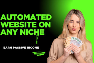 create automated news website and crypto news website for passive income