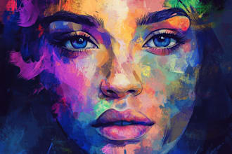for you, oil painting, digital art, portraits, and abstract art