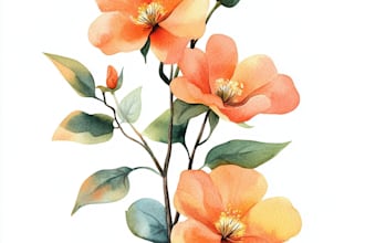 draw botanical illustration art for you