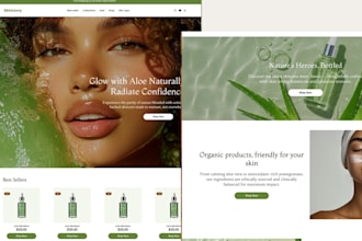 build skincare shopify store skincare store beauty skincare, skincare website