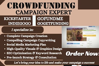 create a crowdfunding video for gofundme, kickstarter, or indiegogo promotion