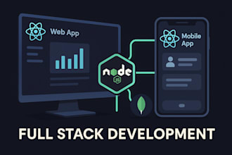 full stack developer, web, mobile apps, secure backend  apis