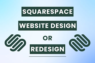 build a custom responsive squarespace website design, redesign squarespace web